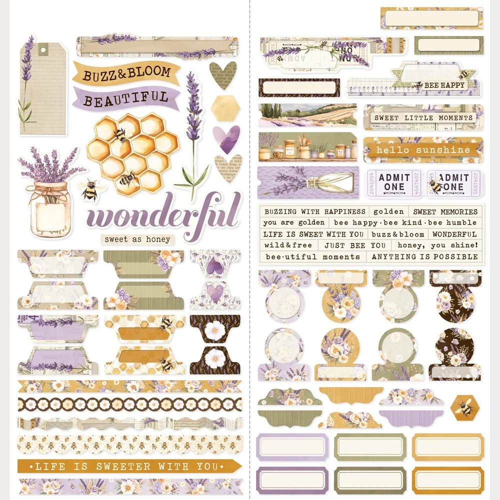 *Pre-Order* Simple Stories Lavender Fields 12" x 12" Paper Cardstock Stickers Basics