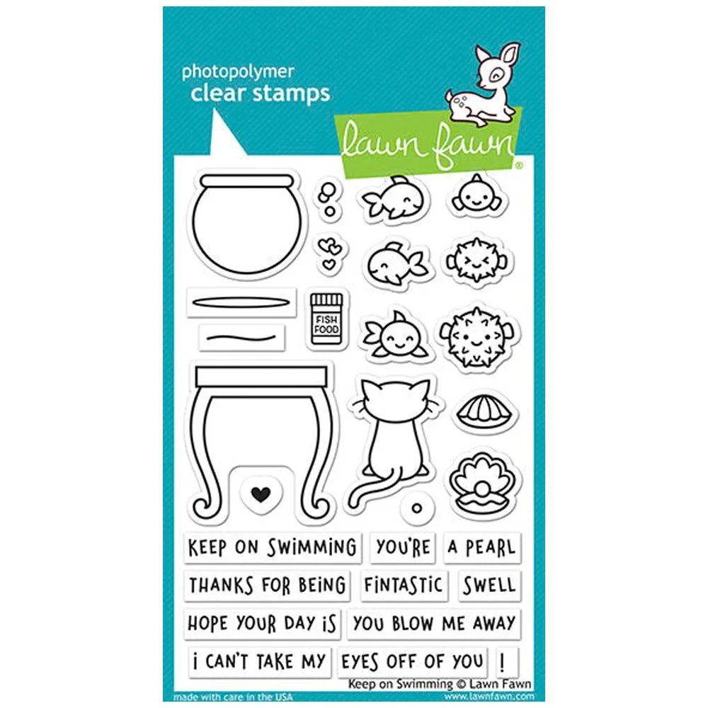 Lawn Fawn Keep On Swimming Stamps