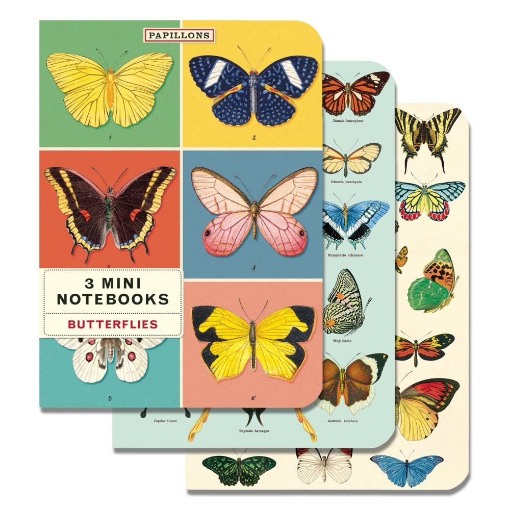 Cavallini Mini Notebooks Butterflies