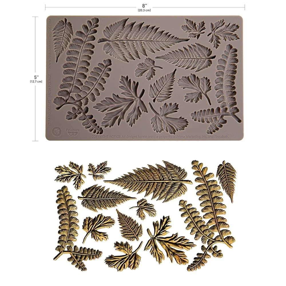 Finnabair  Silicone Mould Fresh Foliage