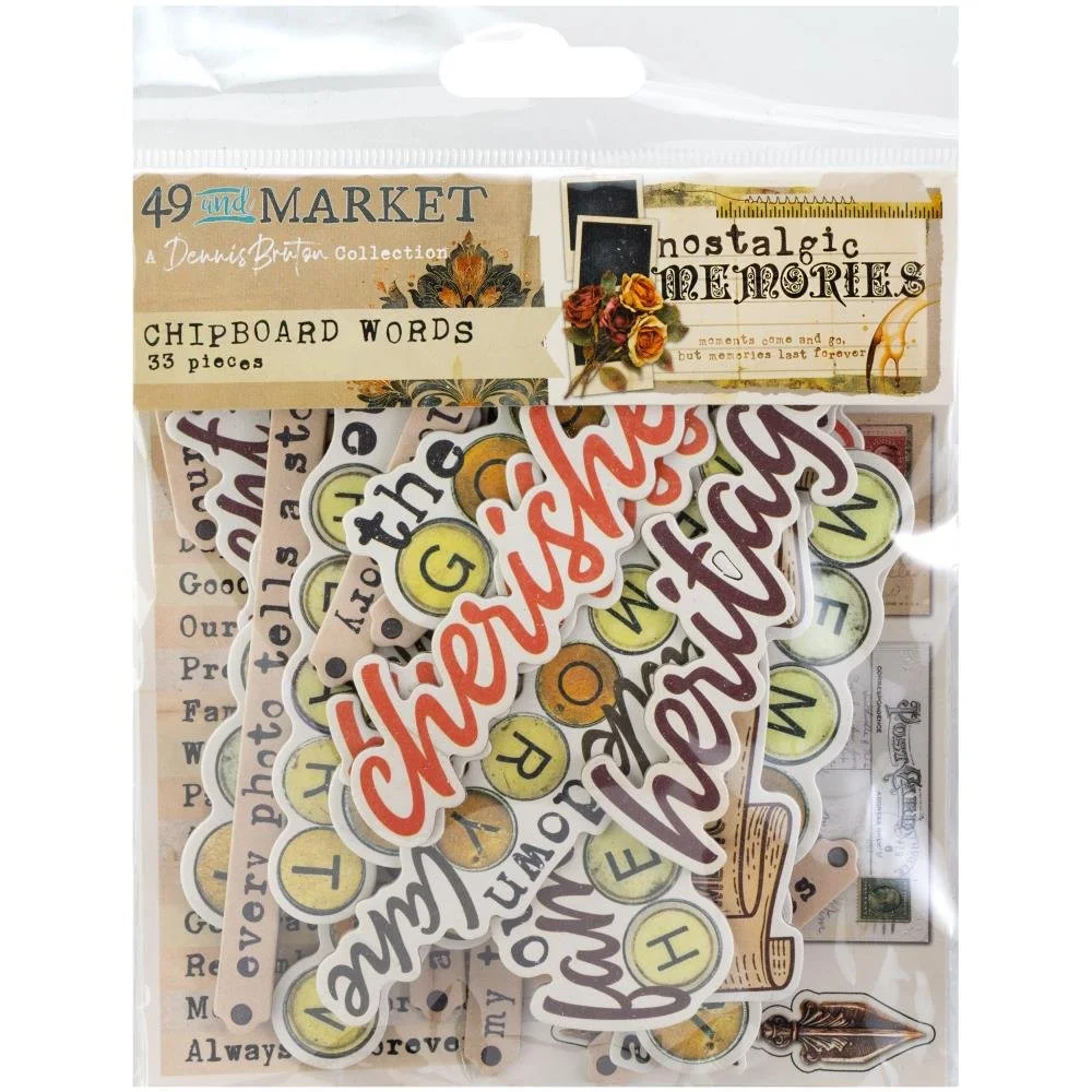 *Pre-Order* 49 & Market Nostalgic Memories Chipboard