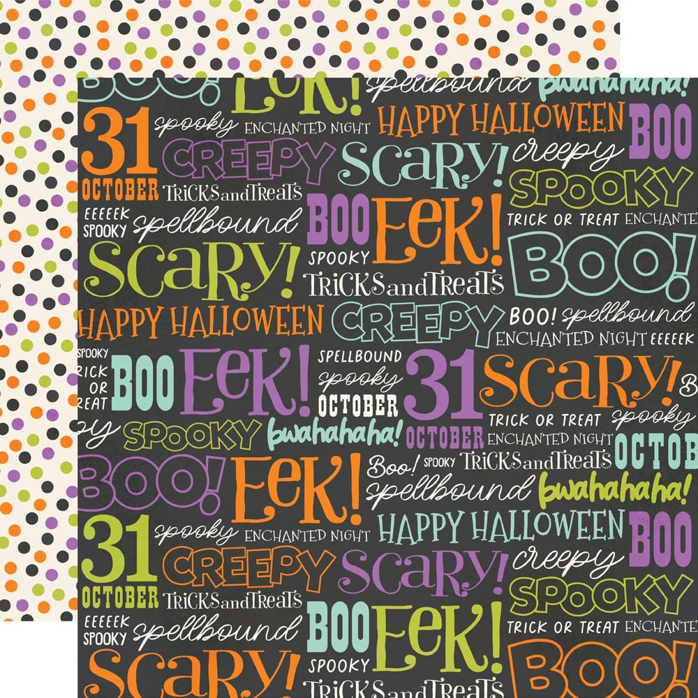 *Pre-Order* Simple Stories Say Cheese Classic Mouse Halloween 12" x 12" Paper Not So Scary