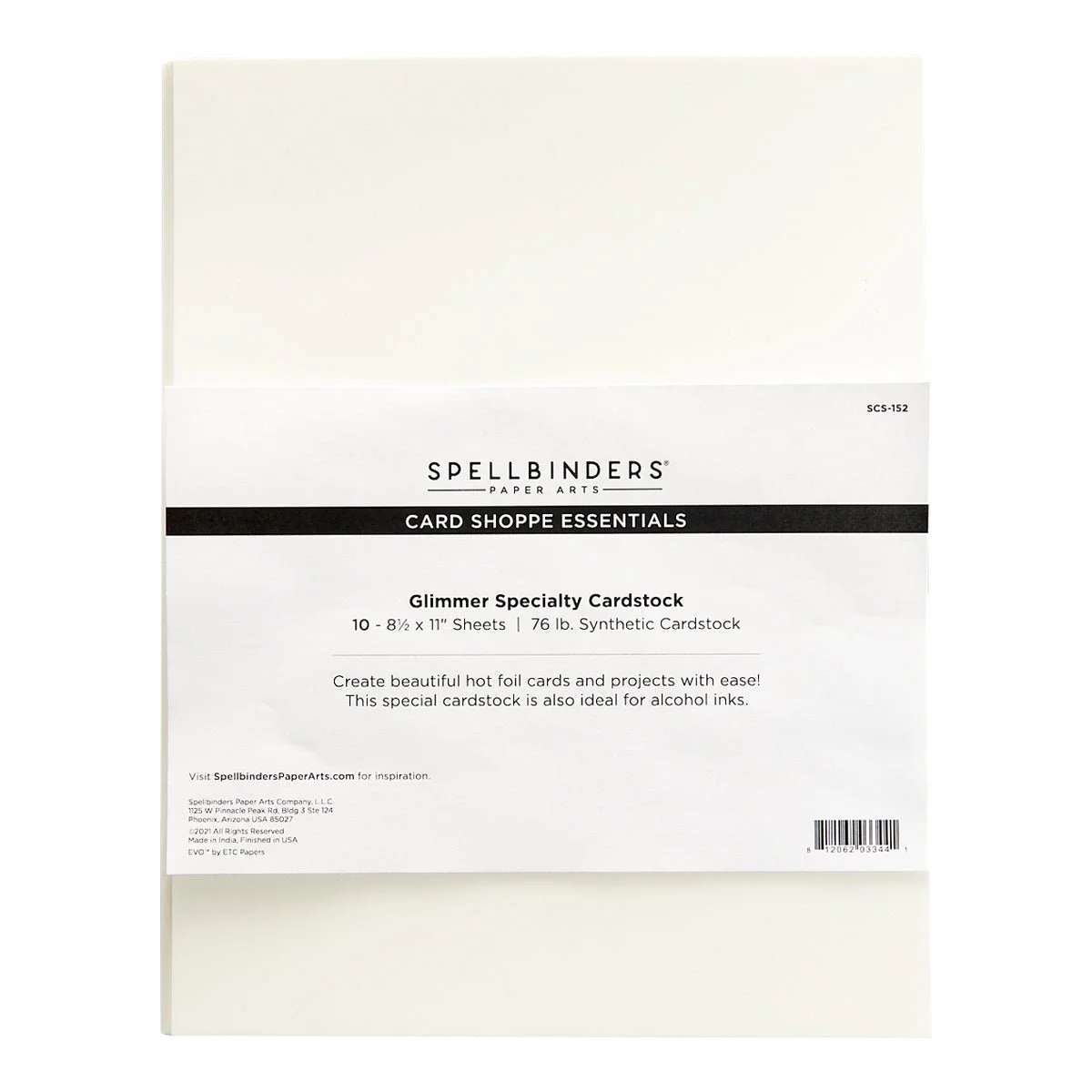 Spellbinders Glimmer Specialty Cardstock 8 1/2'' x 11" - 10 pack