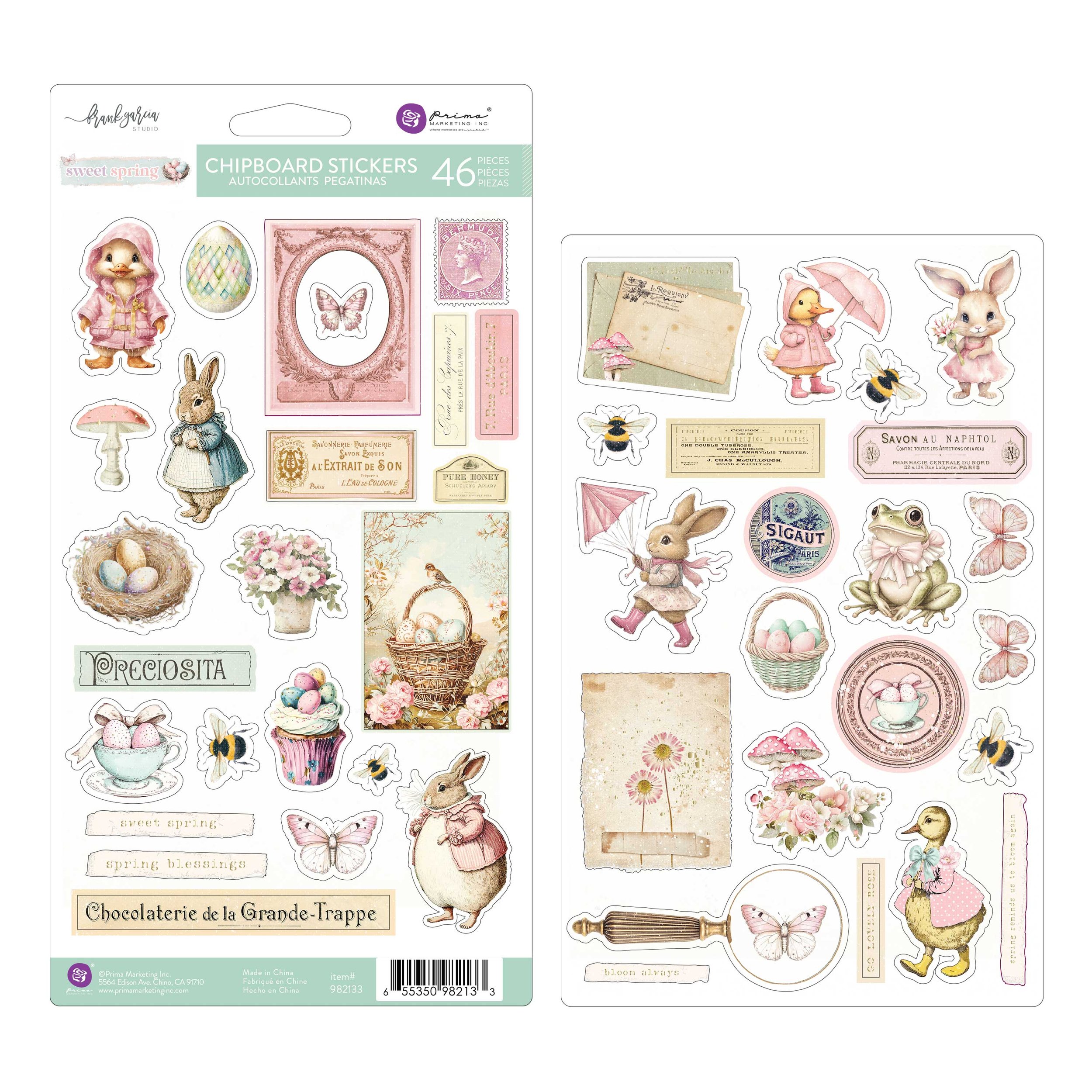 Prima Sweet Spring by Frank Garcia®  Chipboard Stickers