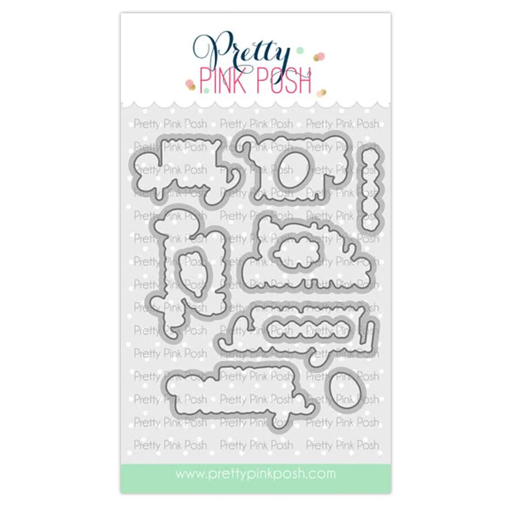 Pretty Pink Posh Easter Greetings Coordinating Dies