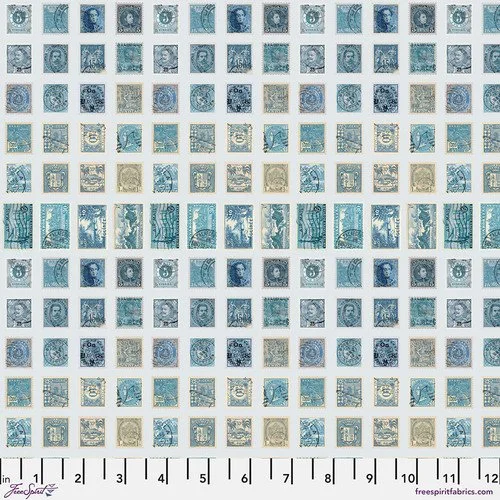 Tim Holtz Eclectic Elements Palette Blue Stamps