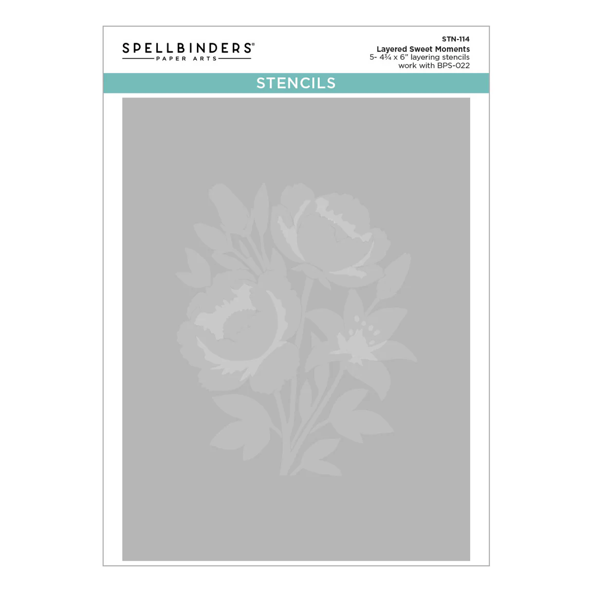 Spellbinders Sweet Moments Layered Stencil
