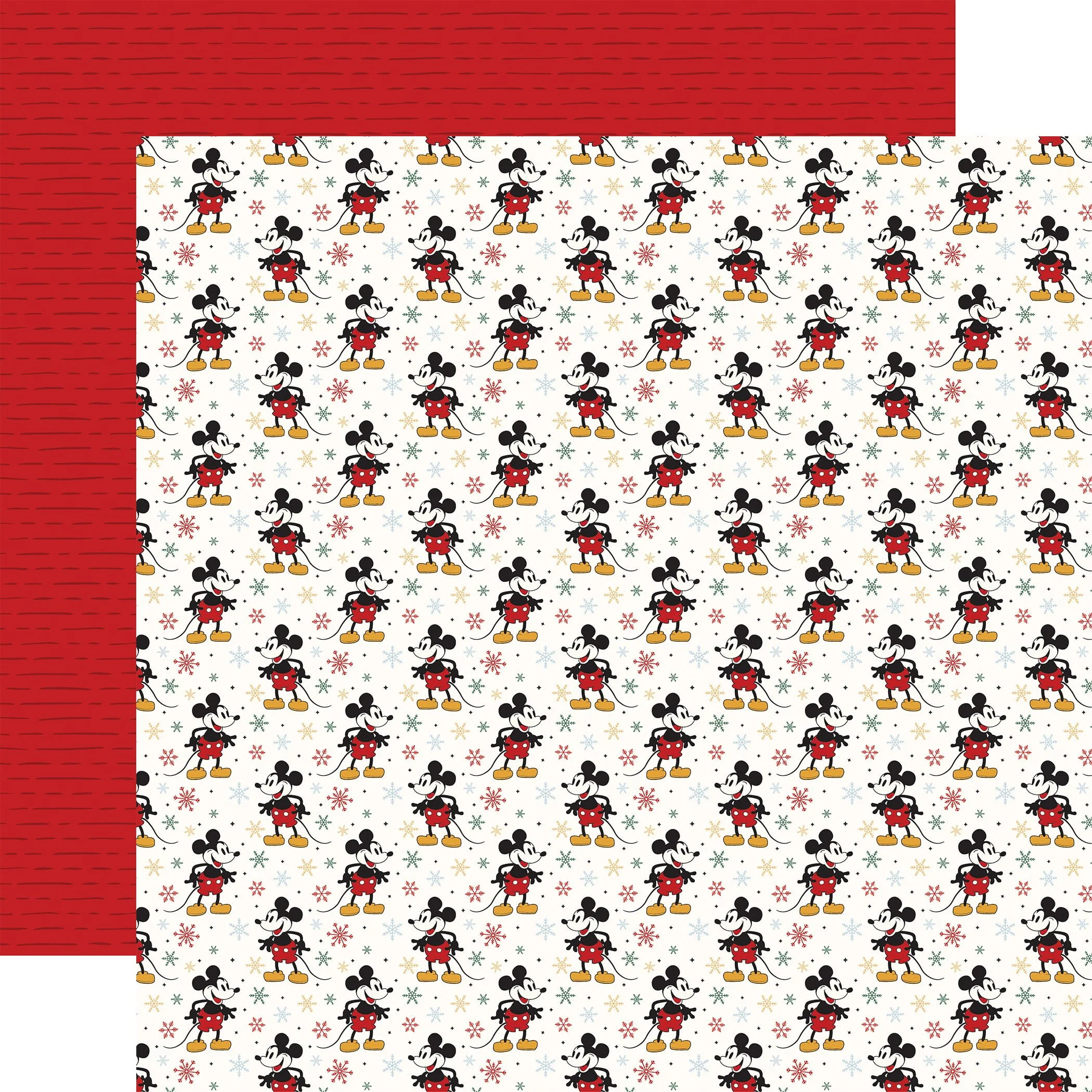 *Pre-Order* Echo Park Mouse & Me Christmas 12" x 12" Paper Merry Mouse Snowflakes