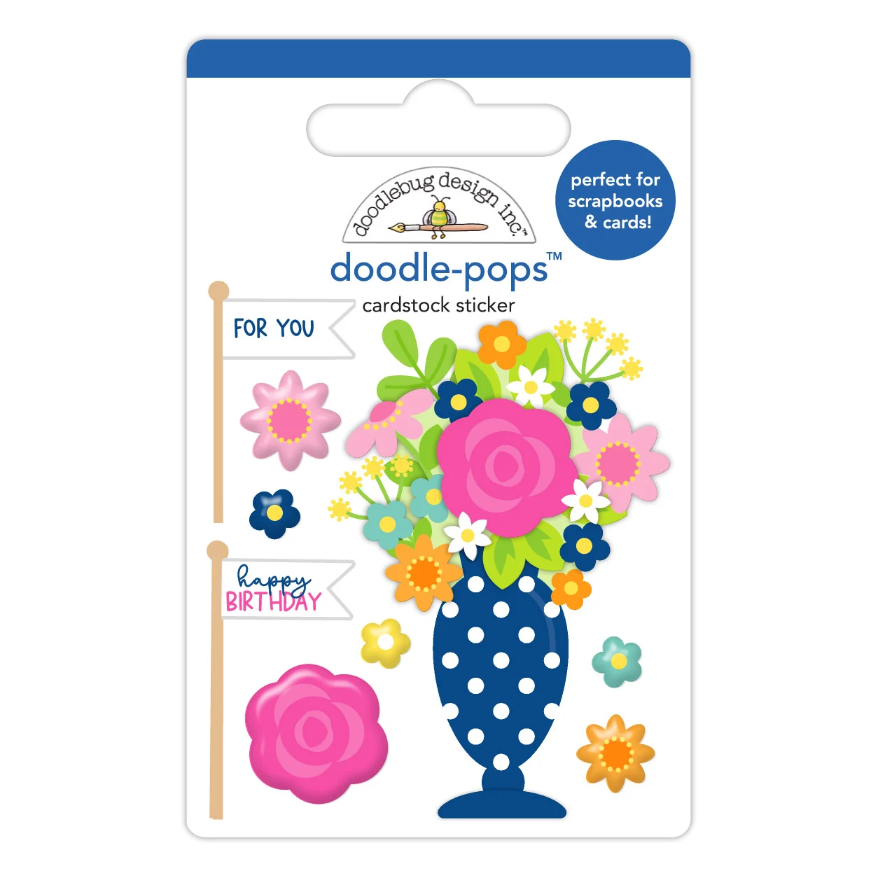 *Pre-Order* Doodlebug Cupcakes & Candles Doodlepops Birthday Blossoms