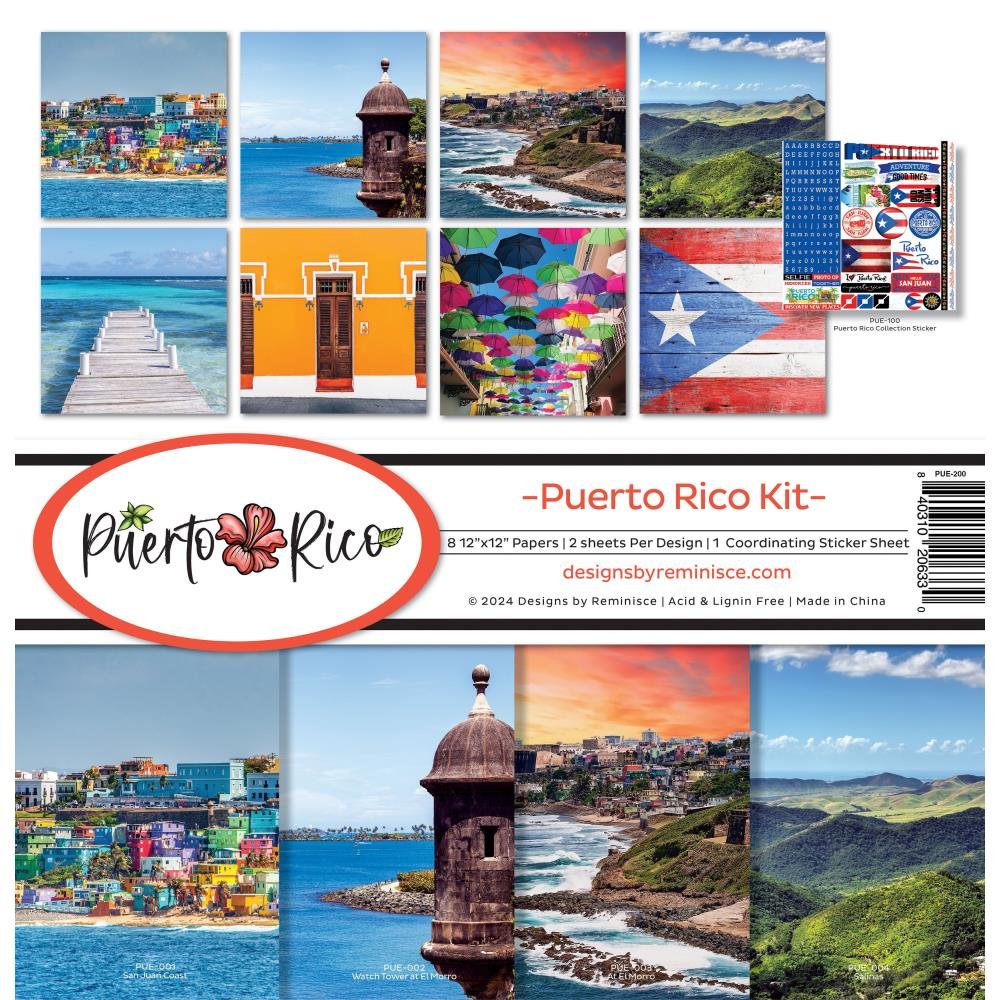 Reminisce Collection Kit 12"X12" Puerto Rico