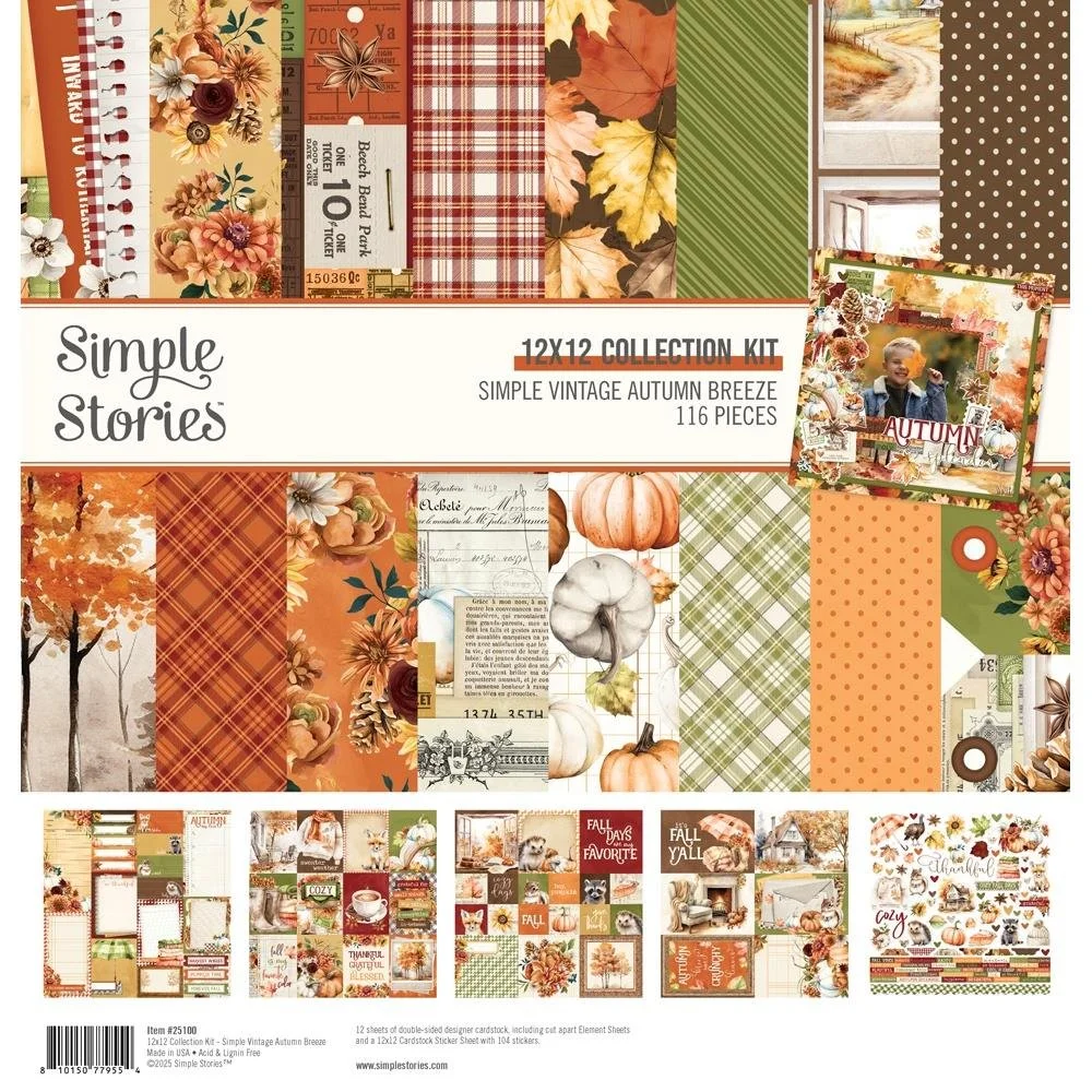Simple Stories Autumn Breeze 12" x 12" Collection Kit