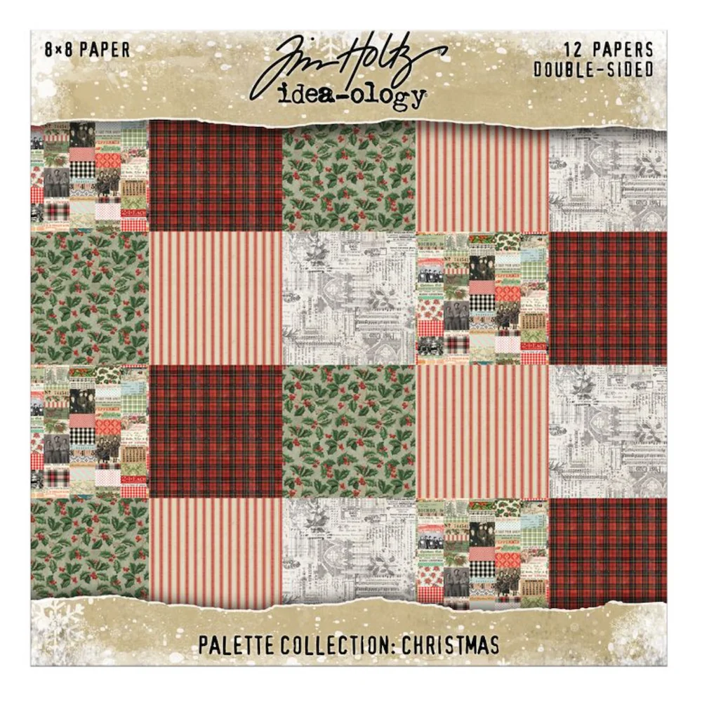 *Pre-Order* Tim Holtz Idea-Ology Christmas 8 x 8 Palette Paper Collection