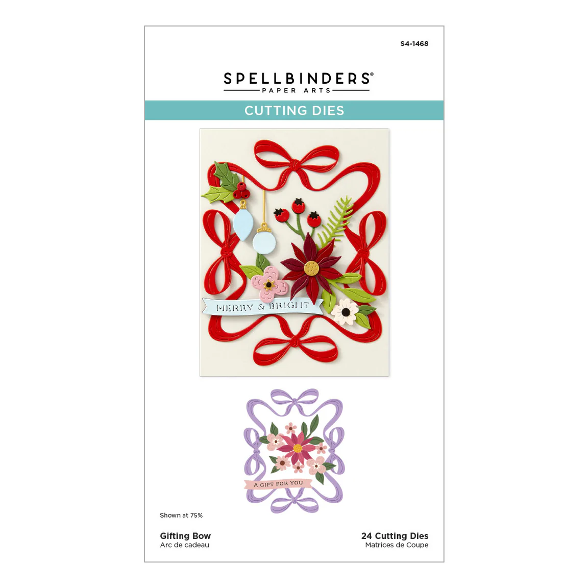 Spellbinders Gifting Bow Etched Dies