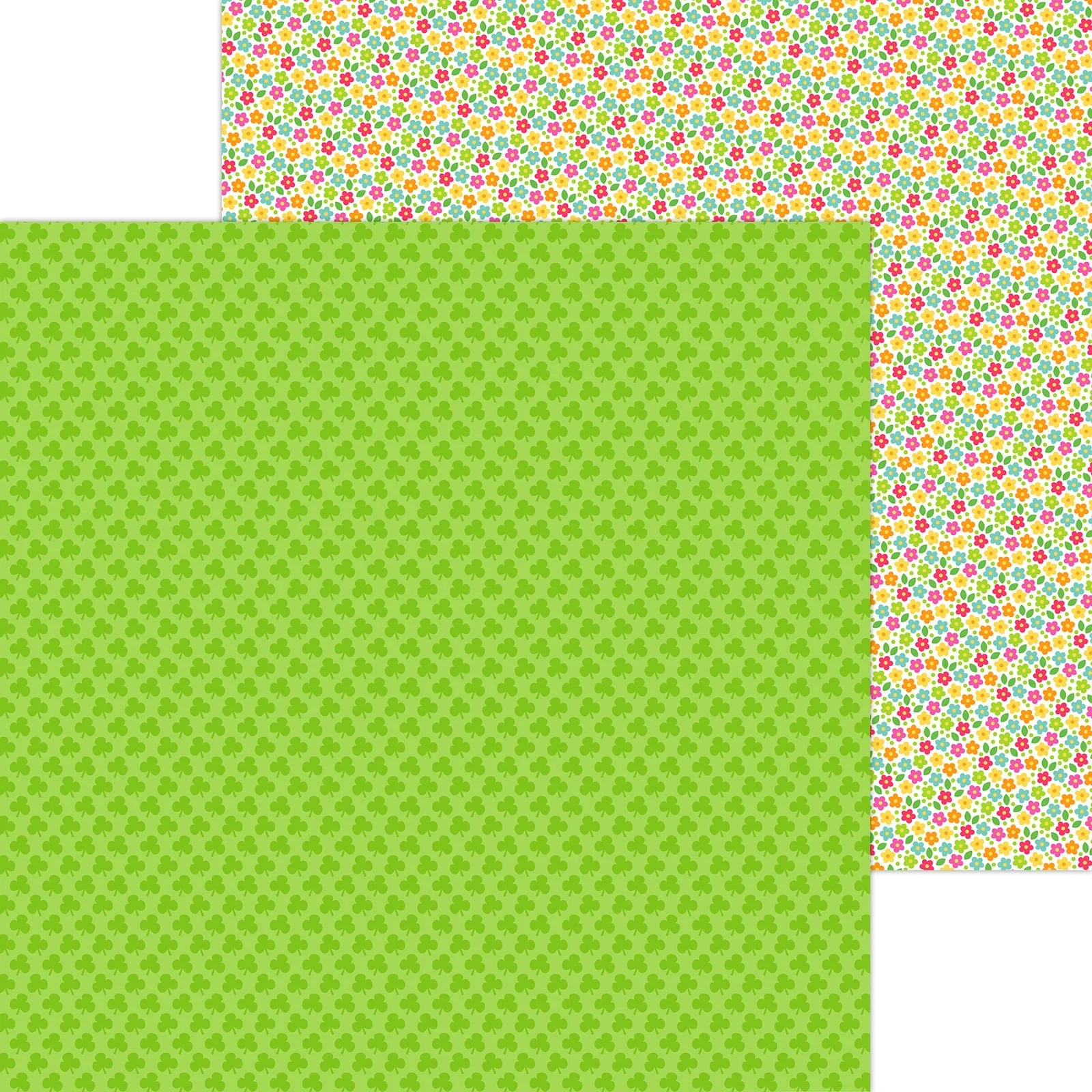 Doodlebug Lucky Me 12" x 12" Paper Shamrock Wishes