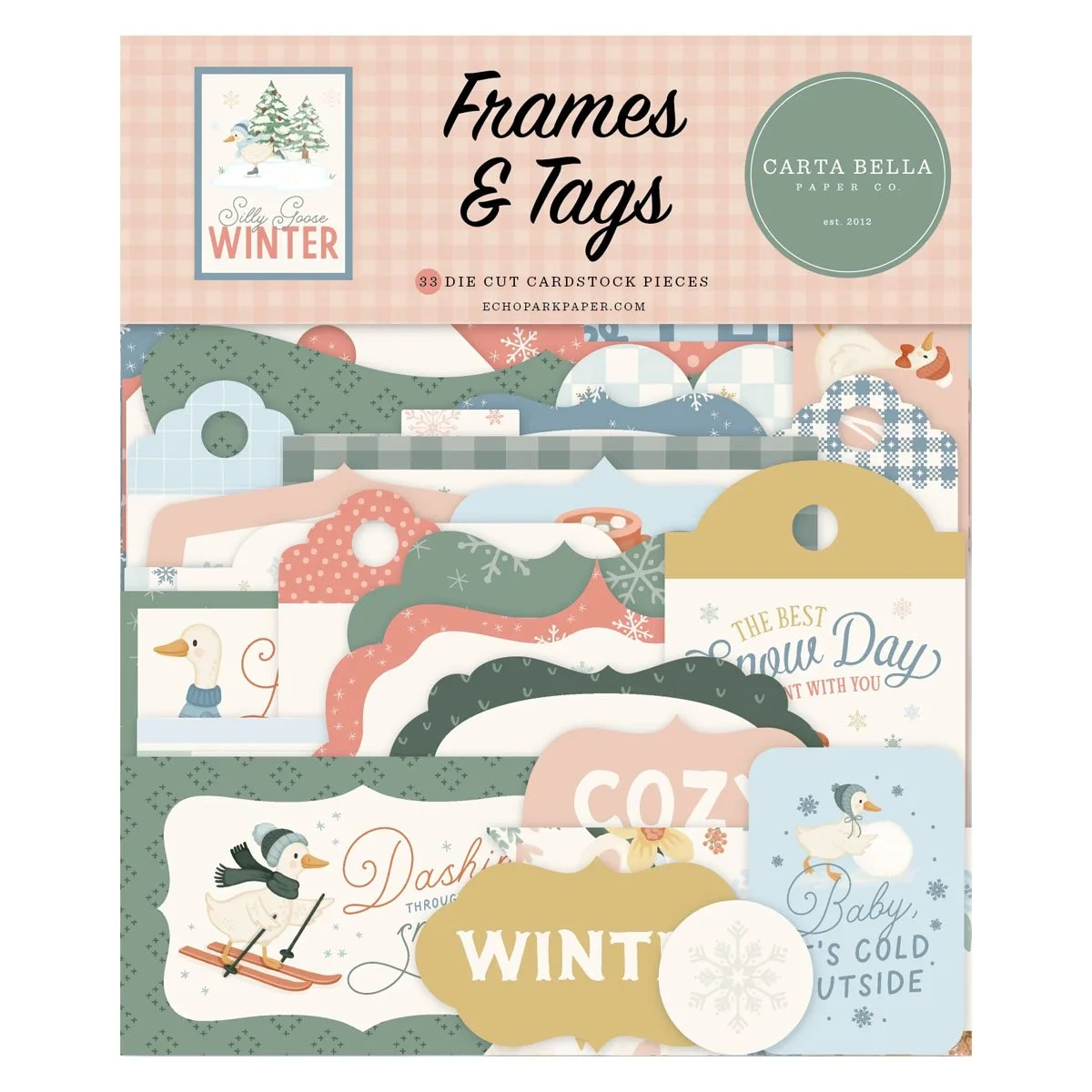 *Pre-Order* Carta Bella Silly Goose Winter Frames & Tags