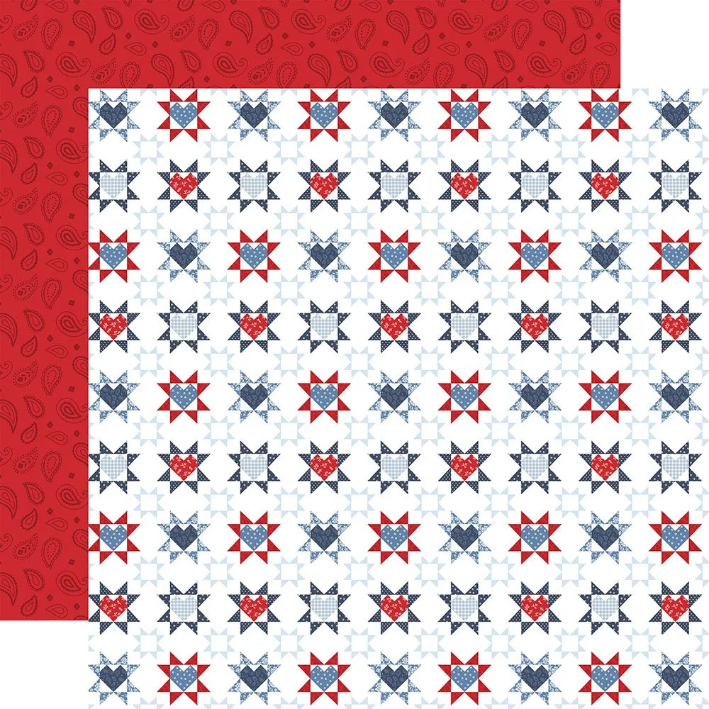 Echo Park All American 12" x 12" Paper Patriotic Patchwork