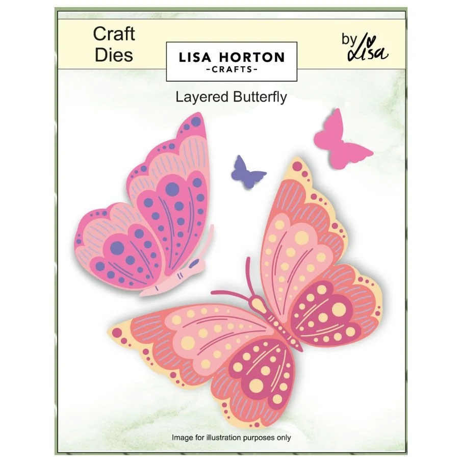 Lisa Horton Craft Dies Splendid Layered Butterfly