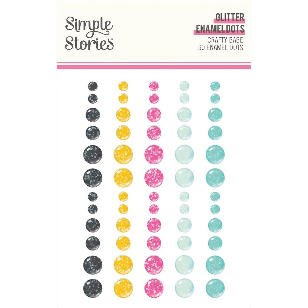 Simple Stories Crafty Babe Glitter Enamel Dots