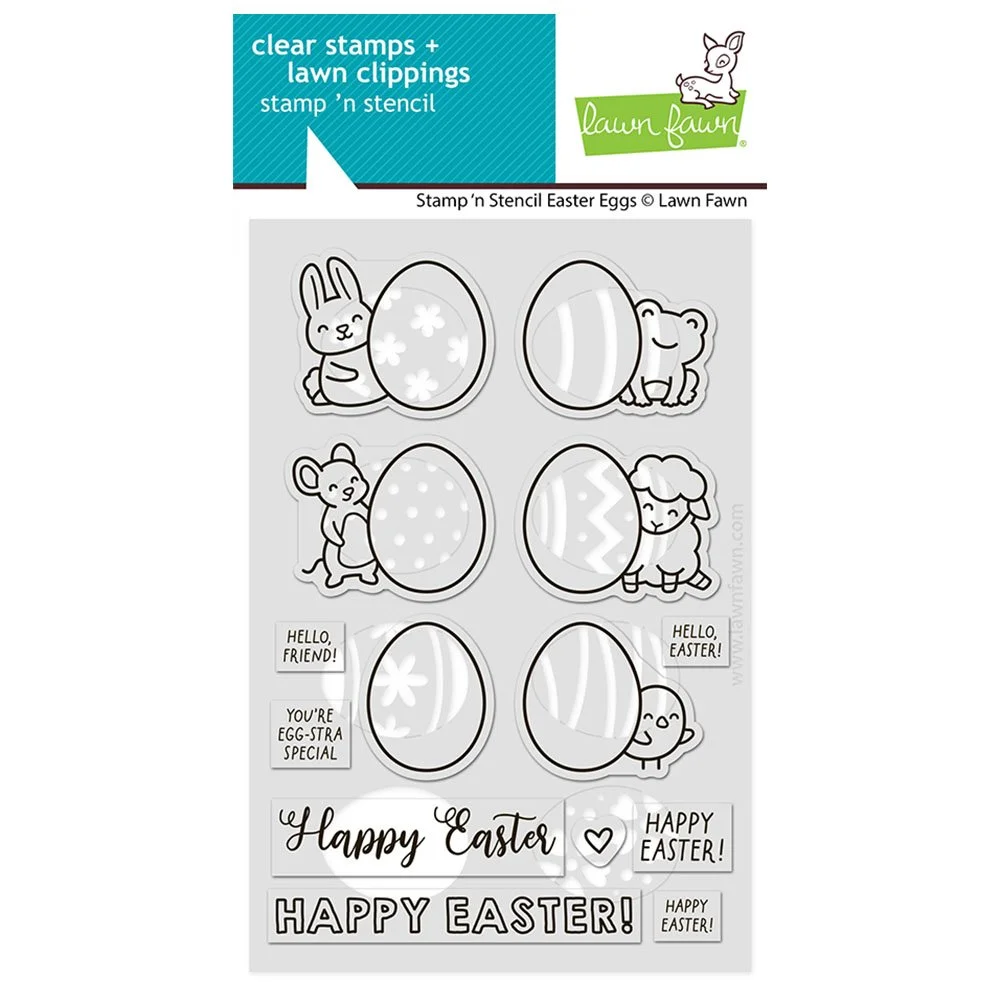 Lawn Fawn Stamp 'n Stencil Easter Eggs