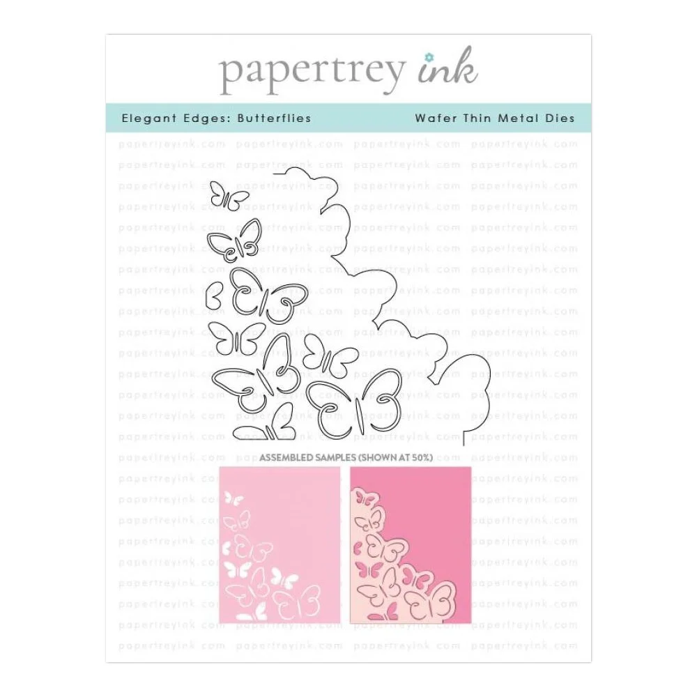 Papertrey Ink Elegant Edges: Butterflies Die