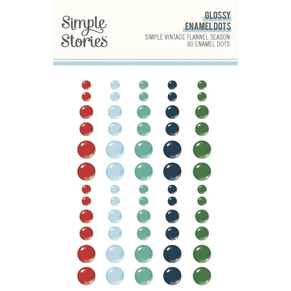 Simple Stories Simple Vintage Flannel Season Enamel Dots