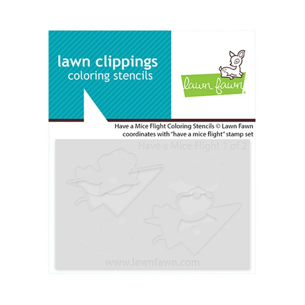 Lawn Fawn Have A Mice Flight Coloring Stencils