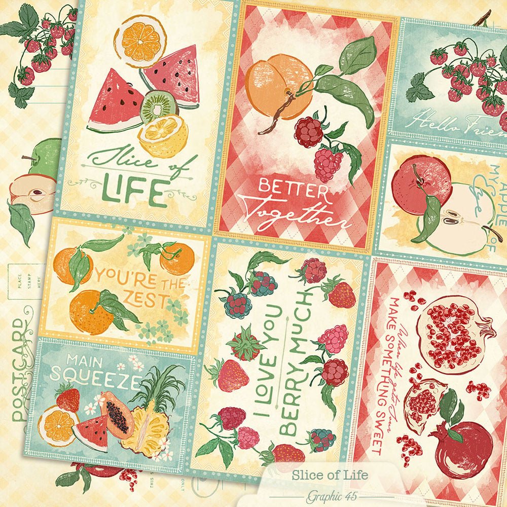 *Pre-Order* Graphic 45 Slice Of Life 12" x 12" Paper Journaling Cut Apart
