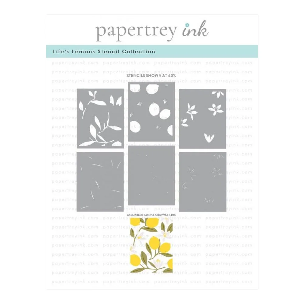 Papertrey Ink Life's Lemons Stencil Collection (set of 6)
