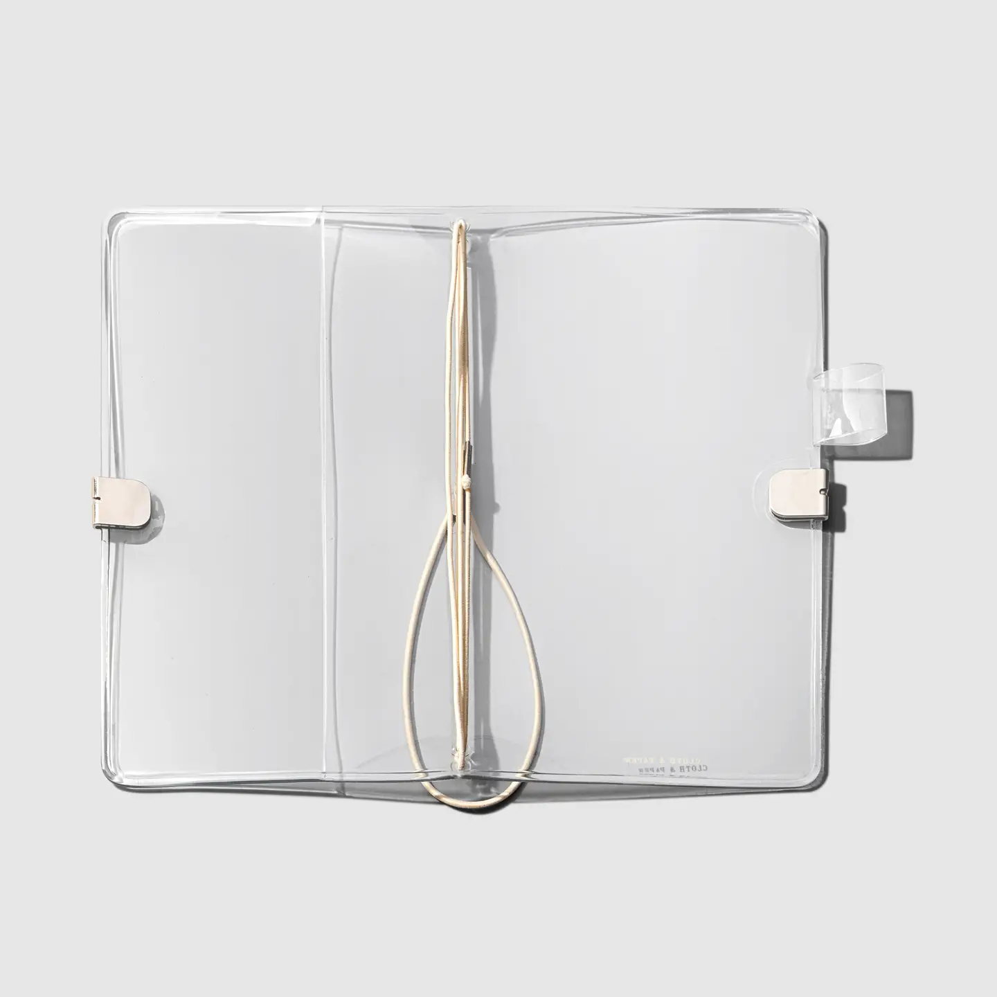 Cloth & Paper Clear Vinyl Planner | Travel Refillable Notebook Cover