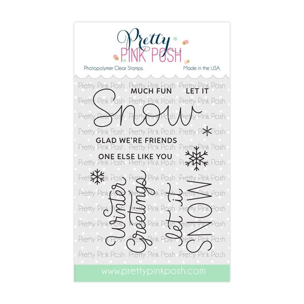 Pretty Pink Posh Let It Snow Stamp Set