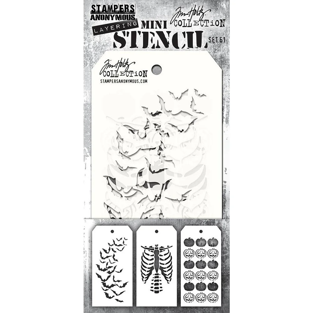 Tim Holtz Mini Stencil Set 61