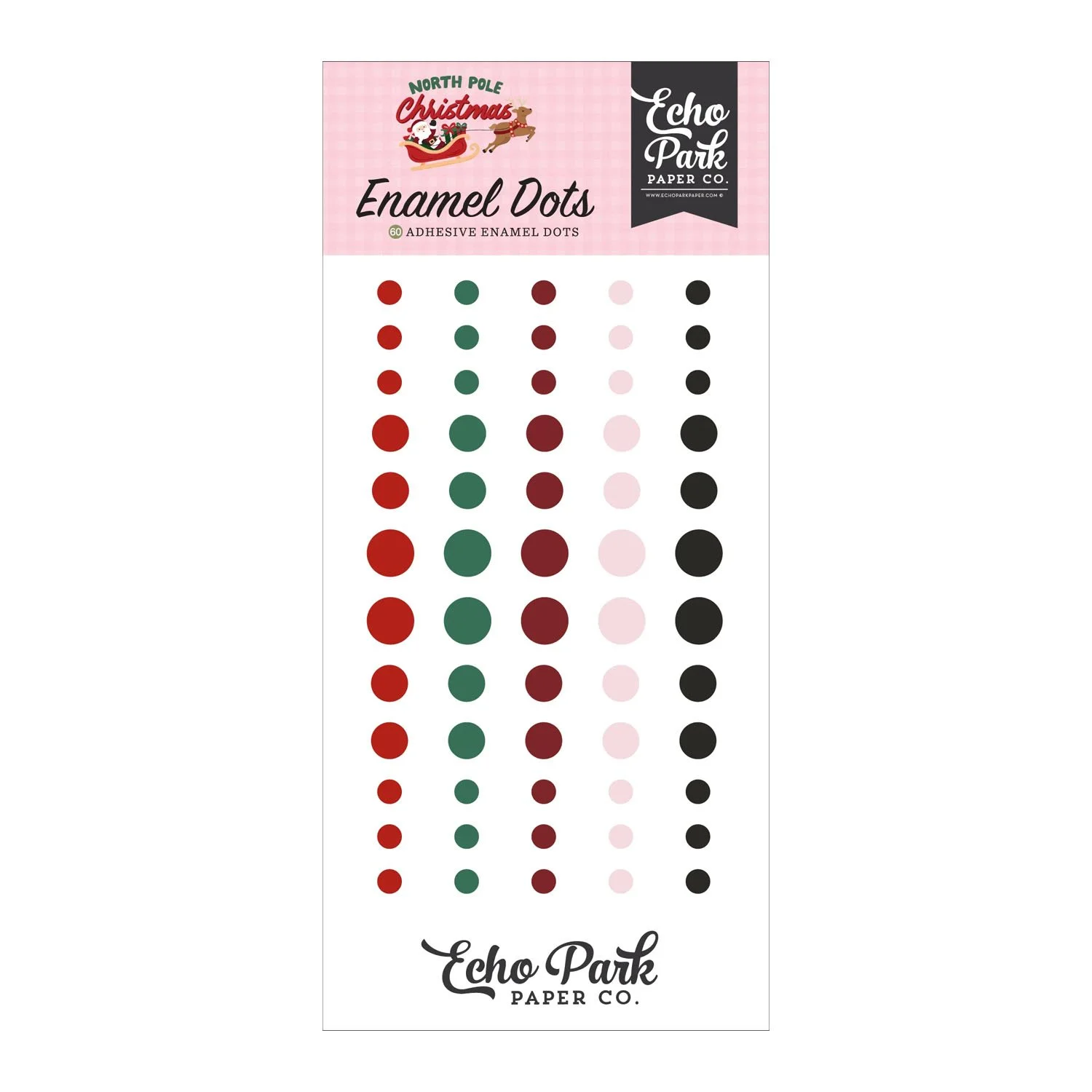 *Pre-Order* Echo Park North Pole Christmas Enamel Dots