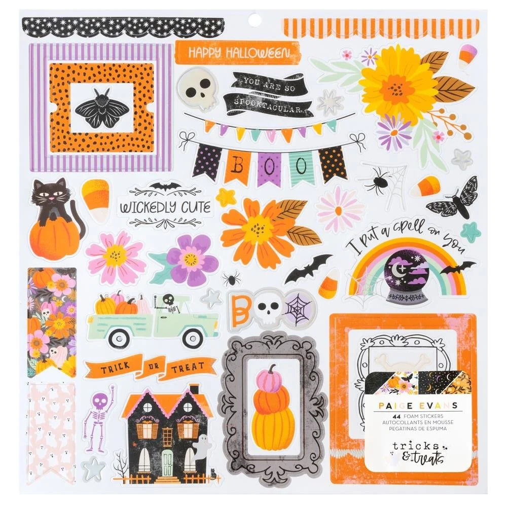 Paige Evans Tricks & Treats Foam Sticker Sheet