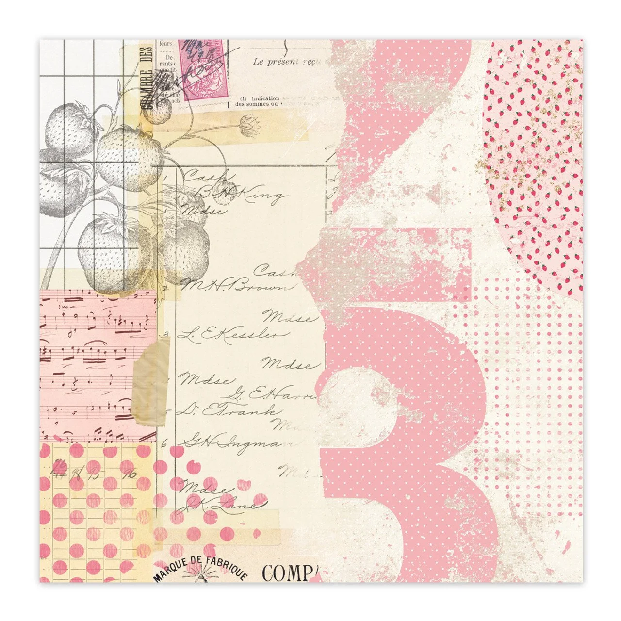 Pretty Little Studio Love Is Kind 12" x 12" Single Sided Paper Good Ole Days