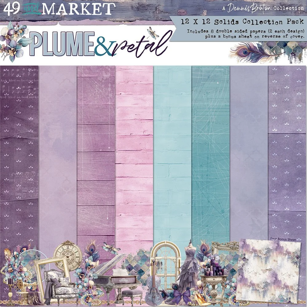 49 & Market Plume & Petal 12" x 12" Collection Solids