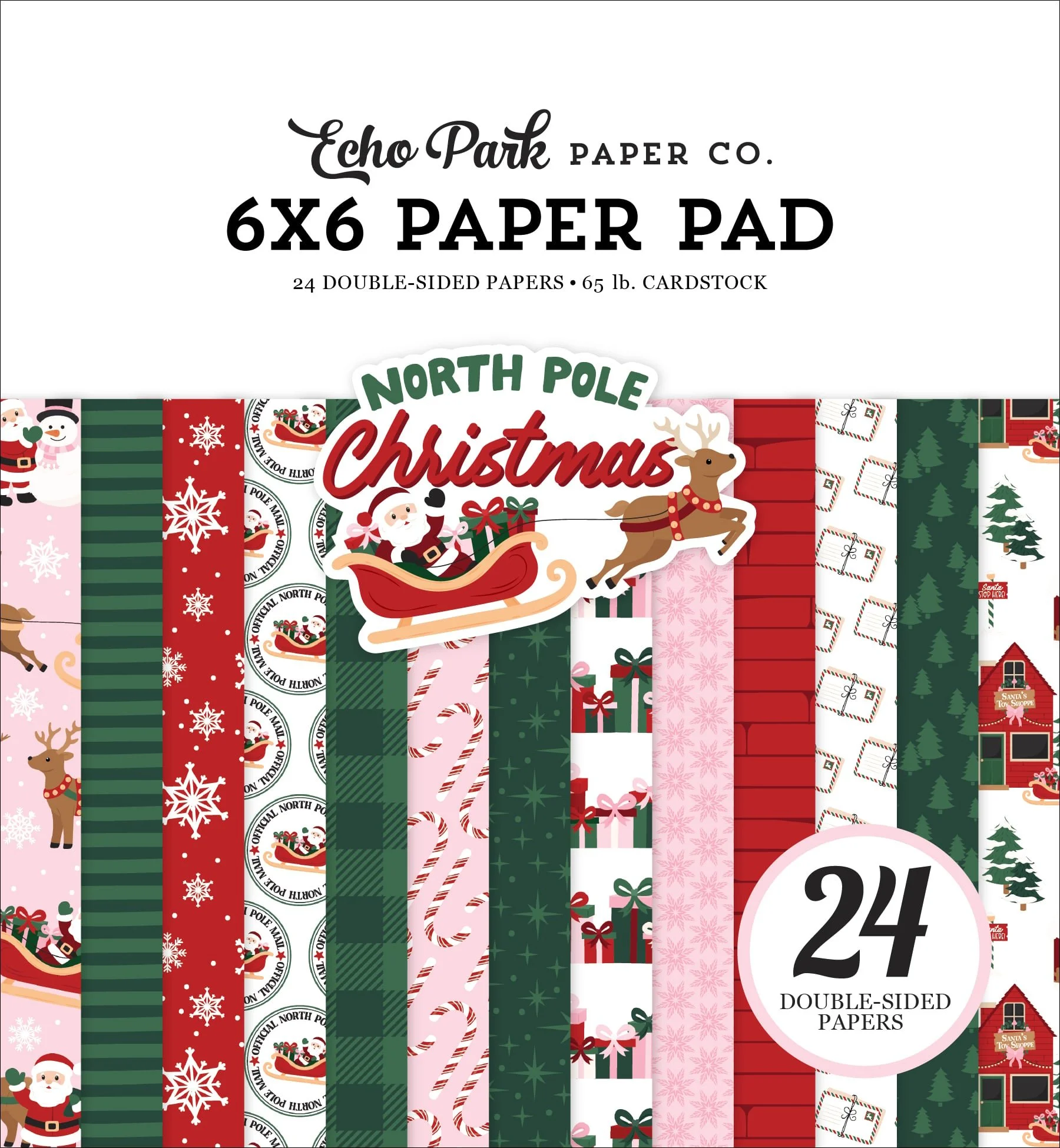 *Pre-Order* Echo Park North Pole Christmas 6" x 6" Paper Pad