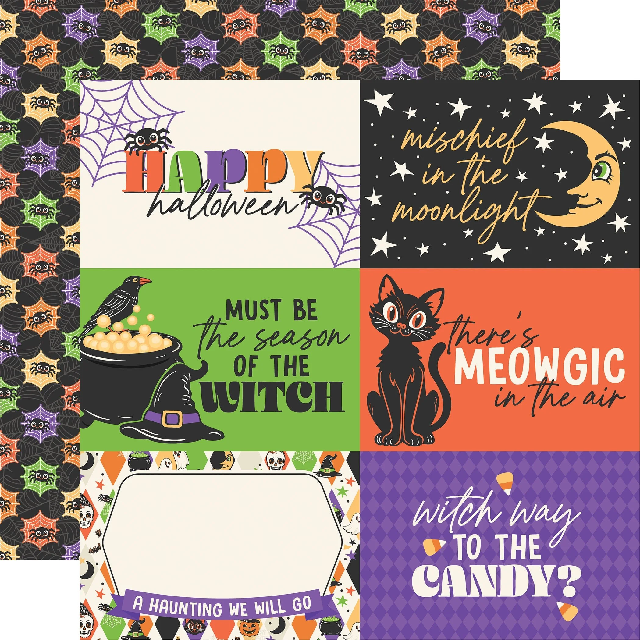 *Pre-Order* Echo Park Halloween Parade 12" x 12" Paper 6" x 4" Journaling Cards