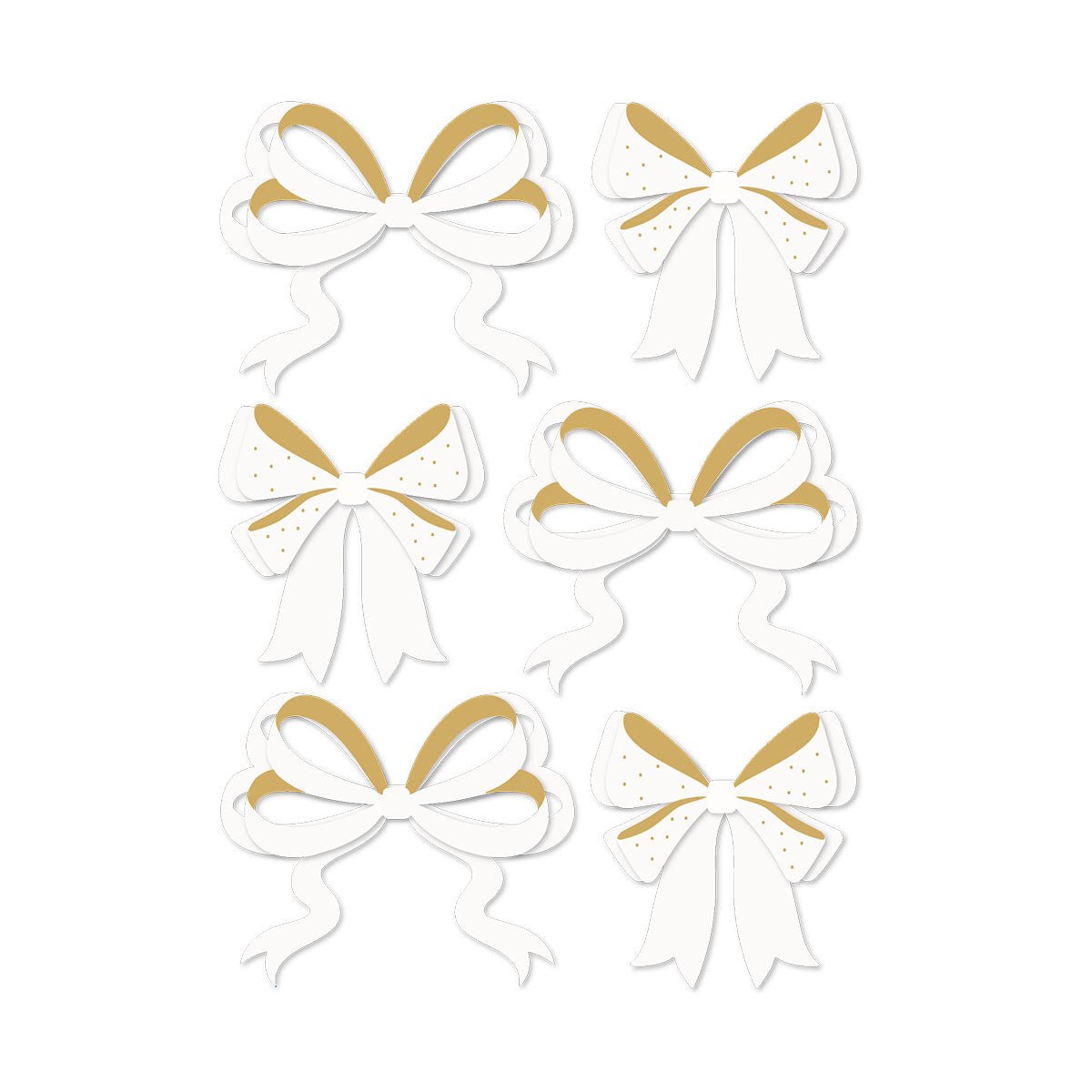 Spellbinders Sleigh Bells Ring Bows Dimensional Acetate Stickers