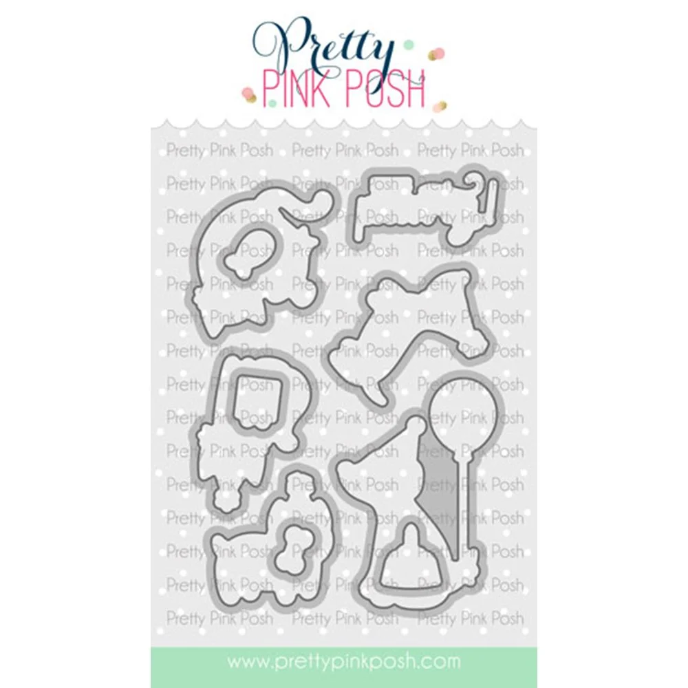 Pretty Pink Posh Birthday Dogs & Cats Coordinating Dies