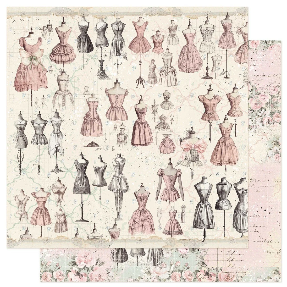 Prima Buttons & Keepsakes by Frank Garcia® 12" x 12" Paper Elegant Keepsakes