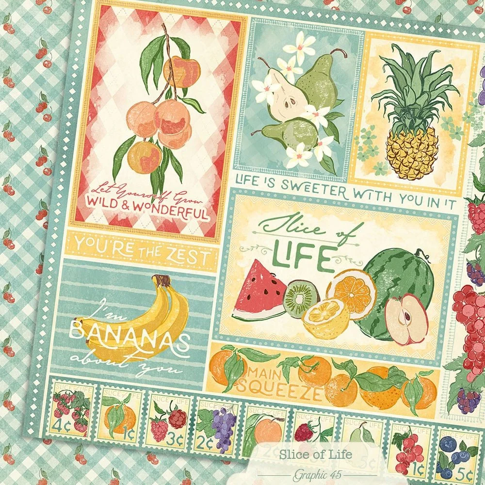 *Pre-Order* Graphic 45 Slice Of Life 12" x 12" Paper Signature Cut Apart
