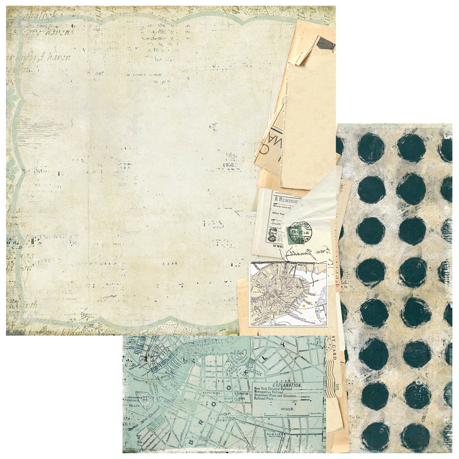49 & Market Travel Diaries 12" x 12" Paper Documented