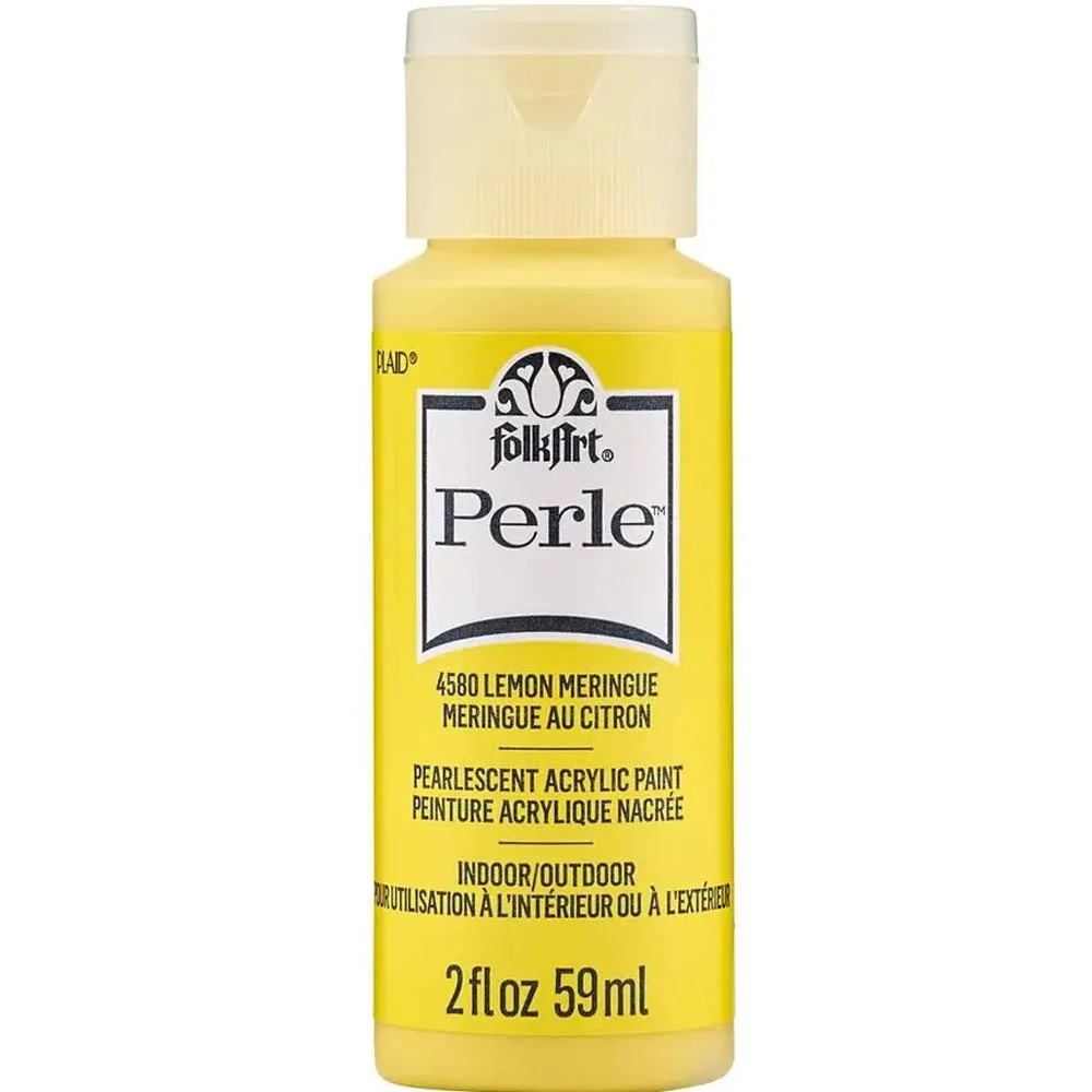 Folk Art Perle Acrylic Paint Lemon Meringue