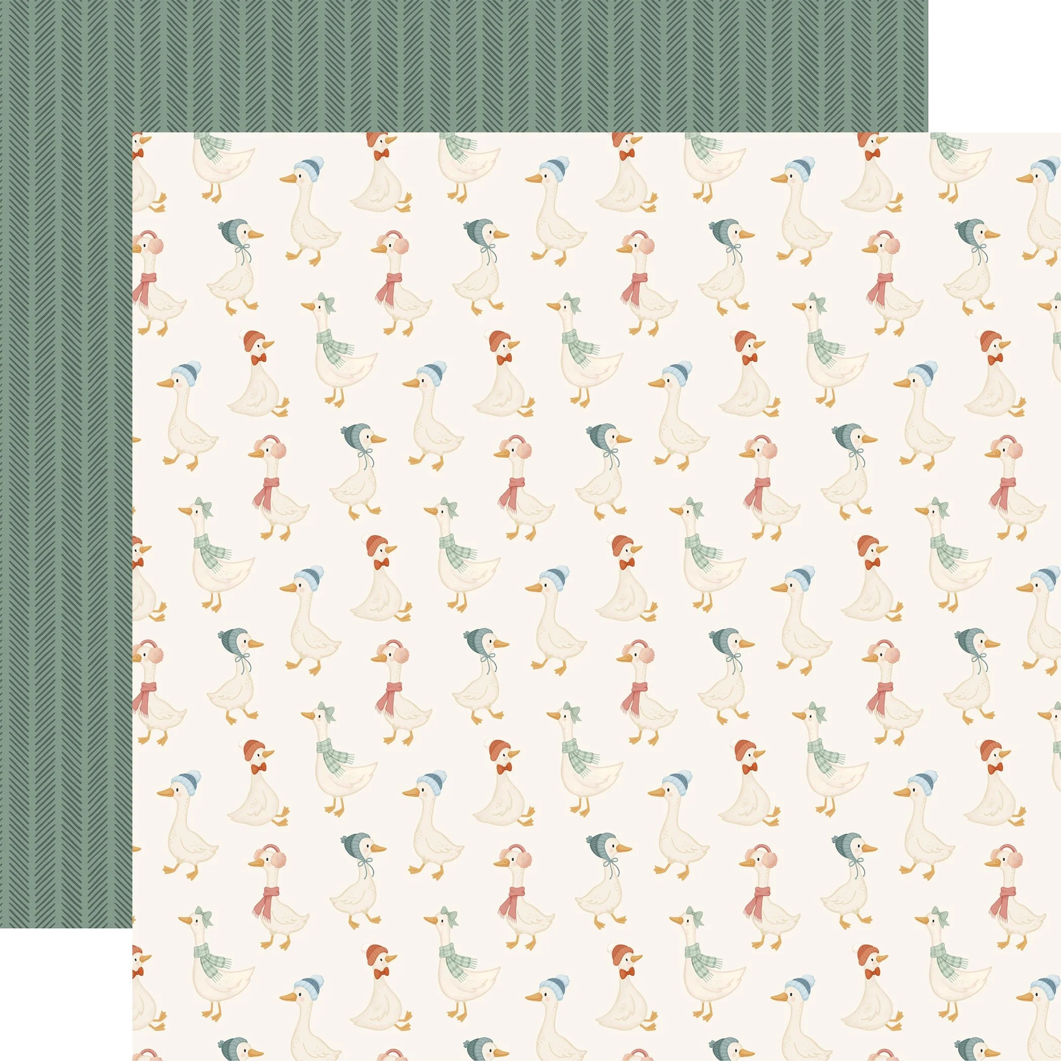 *Pre-Order* Carta Bella Silly Goose Winter 12" x 12" Paper Warm And Cozy Geese