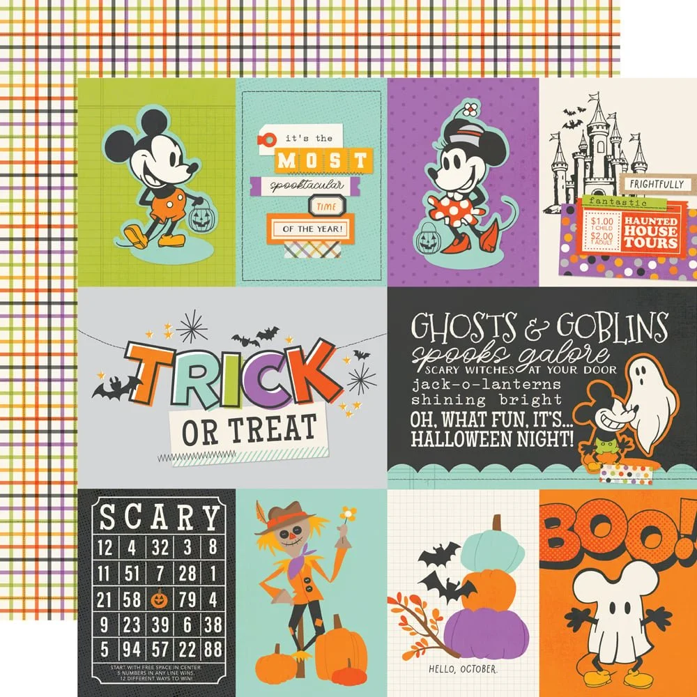 *Pre-Order* Simple Stories Say Cheese Classic Mouse Halloween 12" x 12" Paper 3x4/4x6 Elements