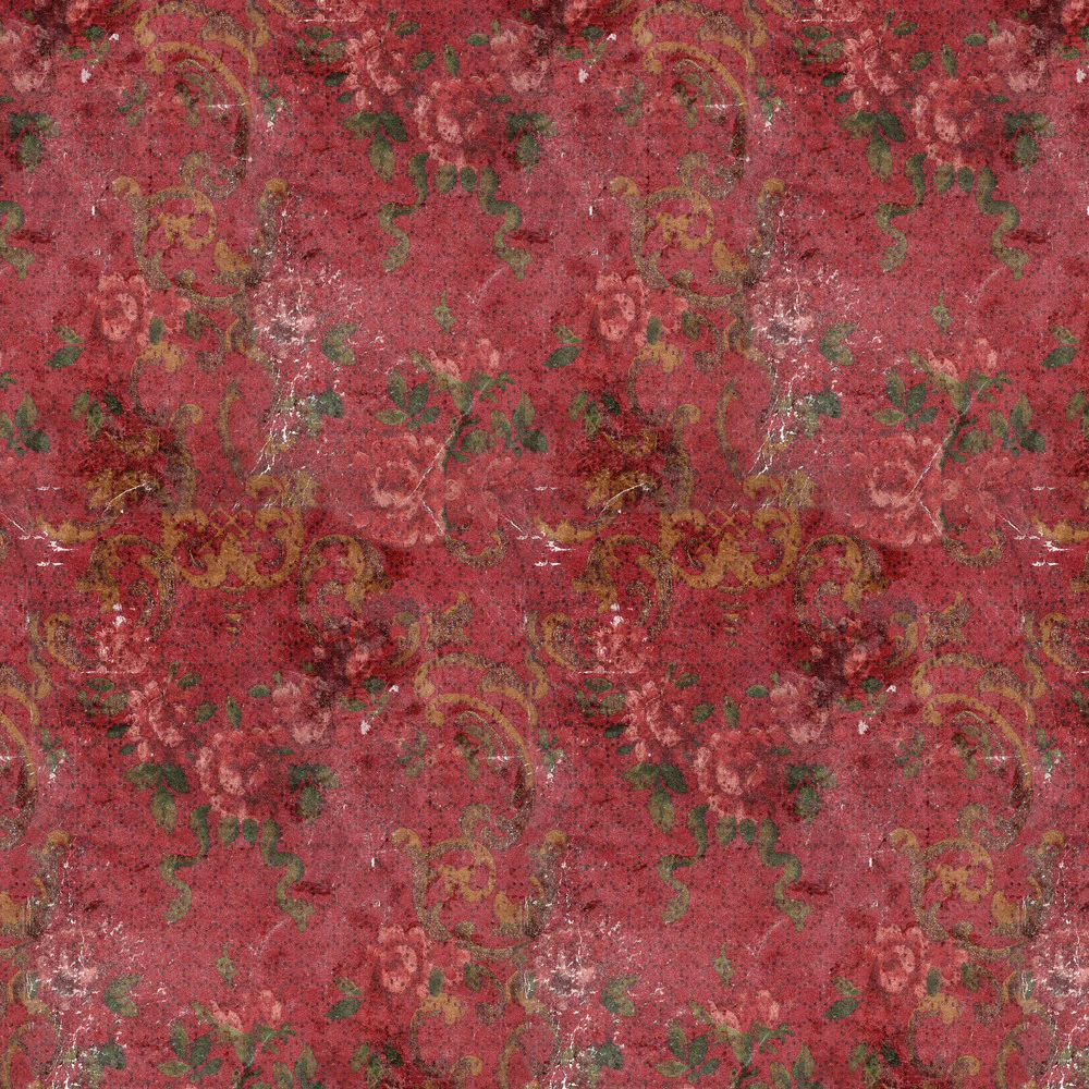 Tim Holtz Eclectic Elements Palette Canvas Red Tapestry