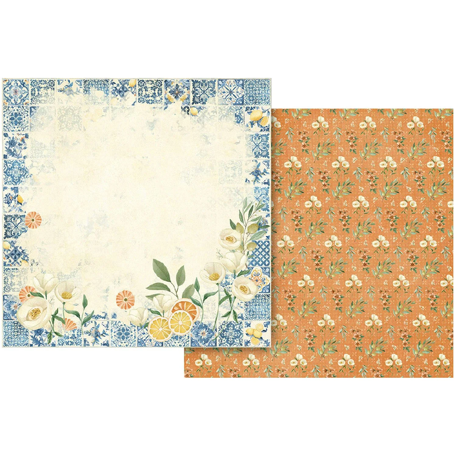 Graphic 45 Scenic Route 12" x 12" Paper Light Layout Paper