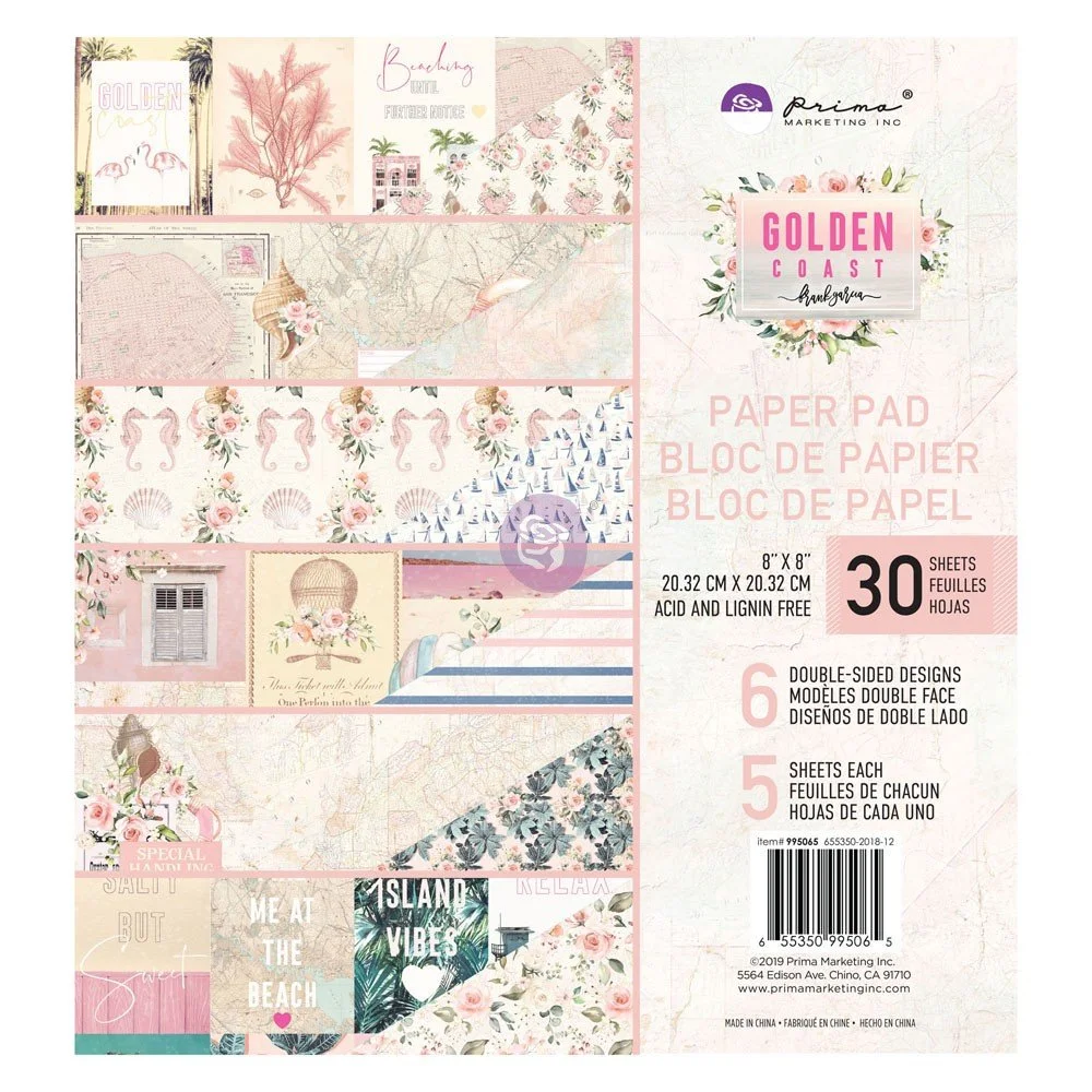 Prima Golden Coast by Frank Garcia 8" x 8" Paper Pad