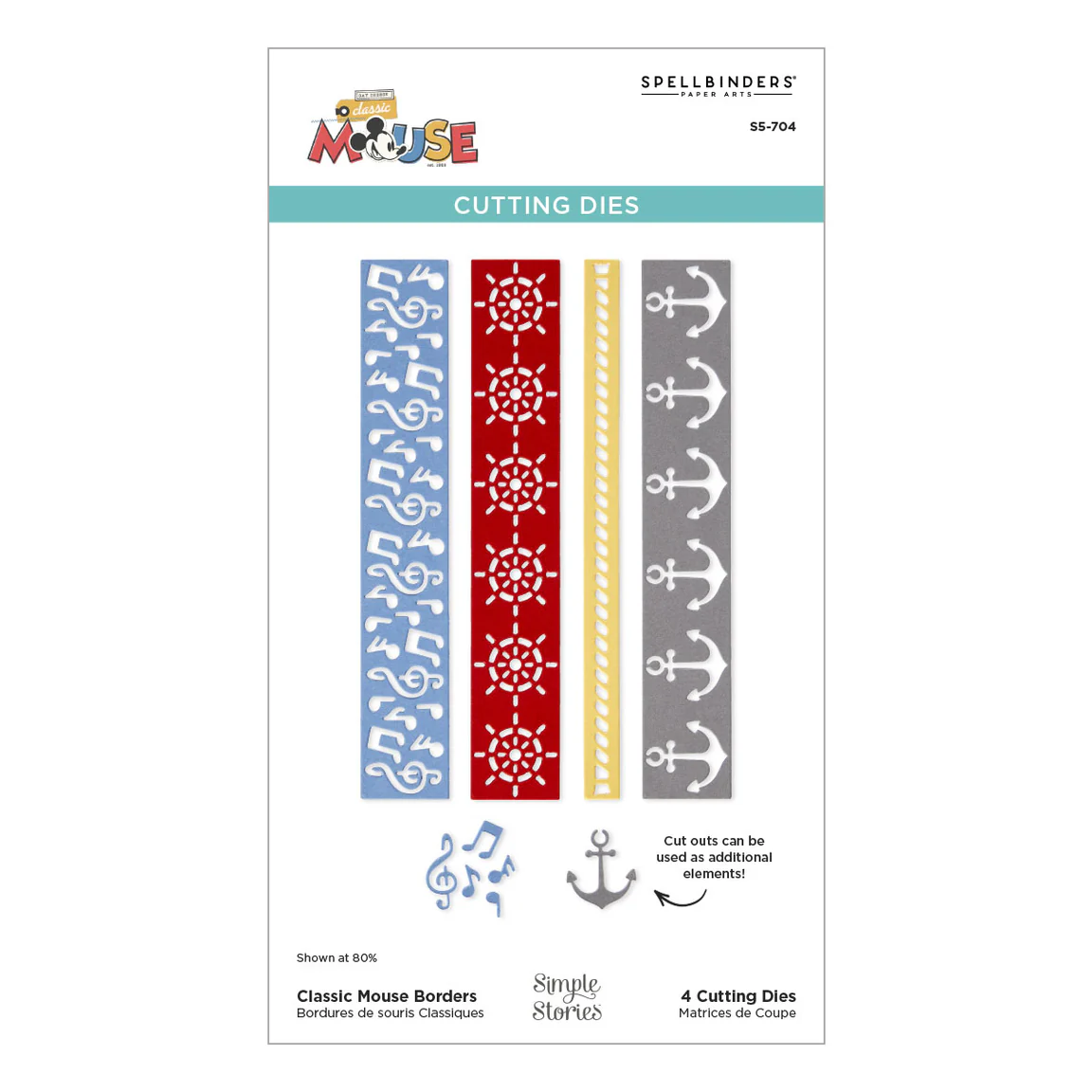 Spellbinders Classic Mouse Borders Etched Dies
