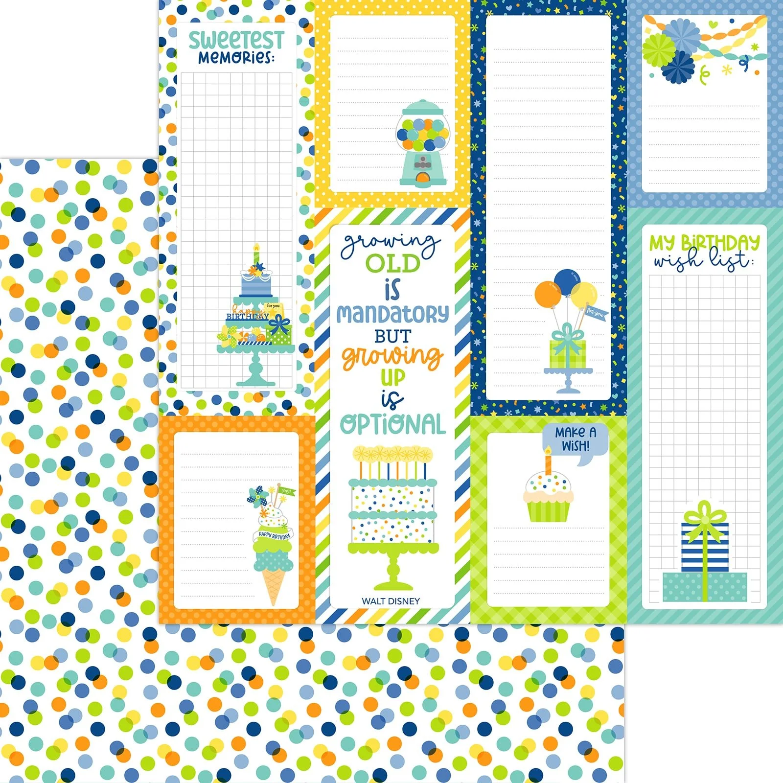 *Pre-Order* Doodlebug Balloons & Banners 12" x 12" Paper Birthday Bash
